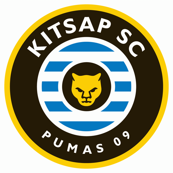 kitsap pumas sc 2009-pres primary Logo DTF transfer for t shirt